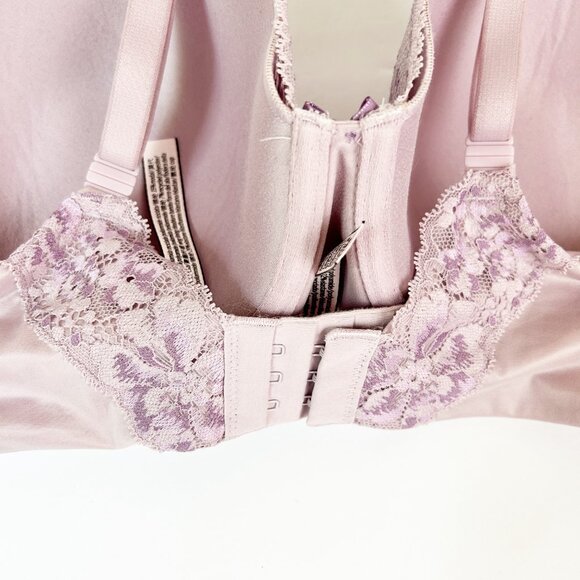 Victoria's Secret Bra 38DD Purple Lace Lined Demi Underwire Padded Lilac - Picture 6 of 10